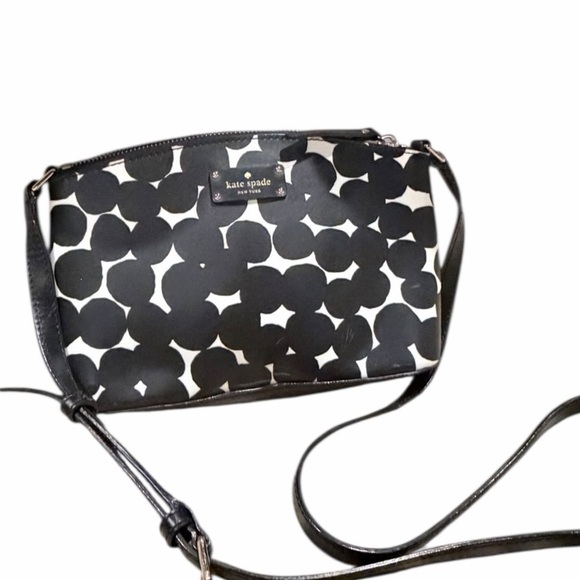 kate spade Handbags - Kate Spade Black White Polka Dot Grove Street Millie Crossbody